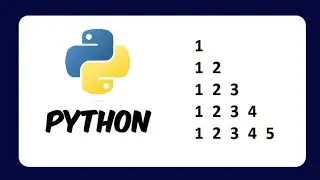 Python Pattern Programs || Printing Stars '*' in Right angle number Shape || Python Pattern Program