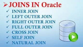 11 Joins in Oracle | INNER JOIN, LEFT JOIN, RIGHT JOIN, FULL JOIN, CROSS JOIN, NATURAL JOIN, SELF