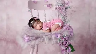Beautiful 7 days old Baby Girl Photoshoot