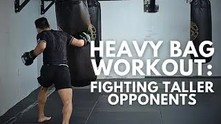 11 Min Beginner Heavy Bag Workout (for Fighting Taller Opponents)