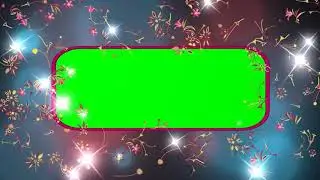 4K Floral Effect Animation Green Screen Royalty