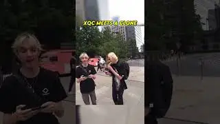 xQc Meets A Clone In London.. 🤖