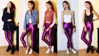 How I Style American Apparel Disco Pants in Purple | Lookbook