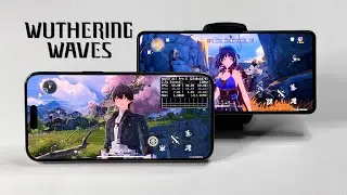 ROG 8 Pro vs iPhone 15 Pro Max Wuthering Waves FPS Gaming Test with Metal Performance HUD.
