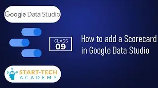 How to add a Scorecard in Google Data Studio | Data Studio Basics