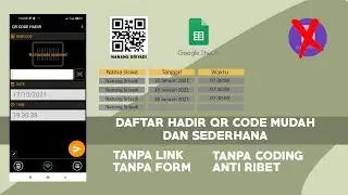 EASY WAY TO CREATE A QR CODE ABSENCE