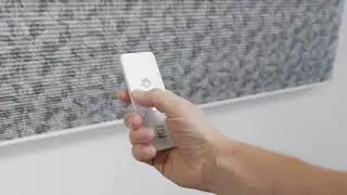 DUETTE® Wabenplissee mit Druckstoff Mara 953.03 und Bliss® Smart Home Antrieb (Fernbedienung)