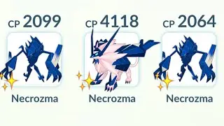 using Triple Shiny NECROZMA Team in Pokemon GO.