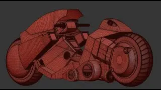 Modeling Timelapse  Akira: Kaneda´s Bike / 3Ds Max #modeling #3dsmax #AKIRA