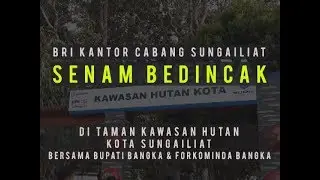 BRI KC Sungailiat Senam Bedincak Bersama Bupati Bangka