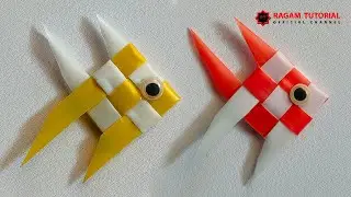 Cara Membuat Ikan dari Sedotan - Ide Kreatif dari Sedotan Plastik