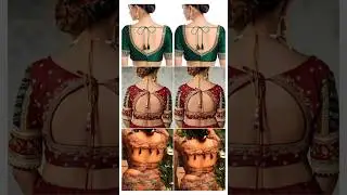 Most Beautiful Back Neck Blouse Designs//New Model Blouse Designs//Blouse Designs images