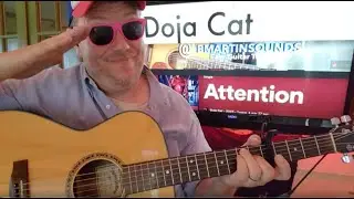 Attention - Doja Cat Guitar Tutorial (Beginner Lesson!)