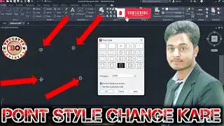 How to change point style in AutoCAD / Point Style kaise Change kare / how to draw line in autocad