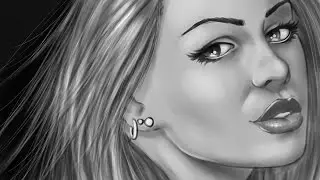 Digital Painting Tutorial - Adobe Photoshop CC - Lines to Shadows
