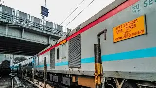 INAUGURAL LHB RUN || Howrah-Titlagarh ISPAT Express with brand new LHB coaches || Indian Railways
