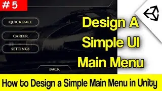 How to Create a Simple UI Main Menu in Unity 3D| UI Main Menu| Unity 3D in Urdu/Hindi| Inter Tricks
