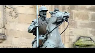 Reiver Monument On History Visit To Galashiels Scottish Borders Scotland