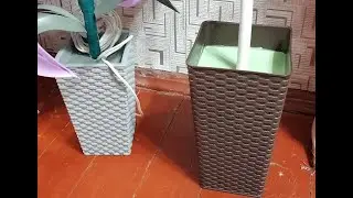 Заливаем кашпо гипсом