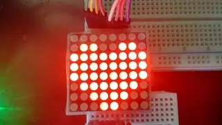 Beating heart on 8×8 led display using arduino UNO