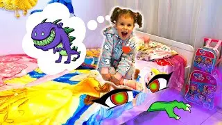 HISTORIA de um  MONSTRO DEBAIXO DA CAMA - Monster under the bed story | KIDS LAUREN SHOW