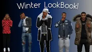 Sims 4 MALE LOOKBOOK! WINTER EDITION 🥶❄️