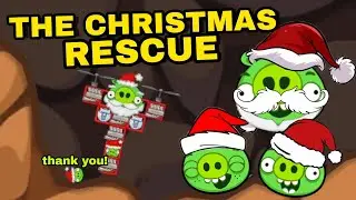 KING PIG RESCUES THE PIGGY BROTHERS FOR CHRISTMAS - Bad Piggies Christmas Story