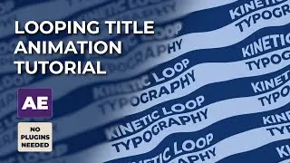 Create Looping Background with Typography in After Effects