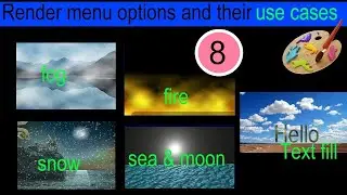 Lazpaint Image editor tutorial on Render menu options and their uses