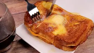 Condensed milk cheese toast :: Hong Kong style Fried French toast