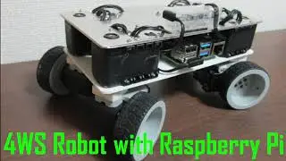 Four wheel steering robot with raspberry pi