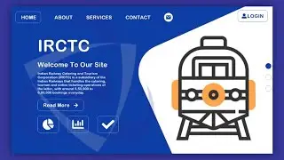 IRCTC Graphic Design Interface visual UI UX AdobeXd | Elkick