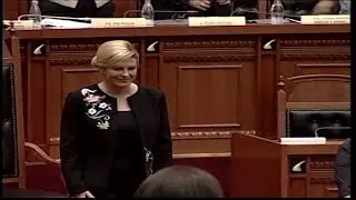 Presidentja kroate në Kuvend: Shqiptarët sakrifikuan jetën për lirinë e Kroacisë, nuk harrojmë
