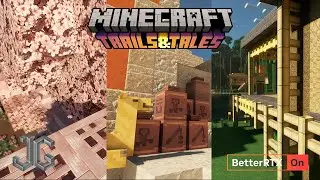 JG RTX v 0.31.0 update - FREE HD pack for Minecraft Bedrock 1.20.32 Trails & Tales (with Better RTX)