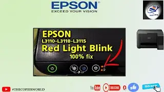 EPSON L3110-L3118-L3115 RED LIGHT BLINKING Problem 100% Fix  EPSON ALL MODEL RED LIGHT BLINK PROBLEM