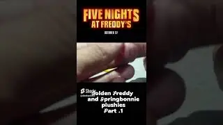HOW TO MAKE GOLDEN FREDDY AND SPRINGBONNIE PLUSHIE IN 1 MINUTE PART 1!! #springbonnie #goldenfreddy