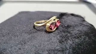 14k Gold Pink Tourmaline Ring For Women #kjewelryaccessories #jewelry