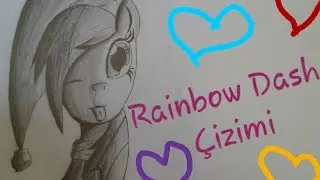 Karakalem Çalışması (Rainbow dash çizimi)