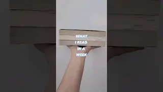 what I read in a week 📚 #books #booktok #booktube #reading #shorts #shortsfeed #fyp #book