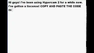 Hypercam 2 Liscense Key FREE