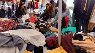 74. Found another luxury item at a flea market in France. A look at the sale and trying on clothe...