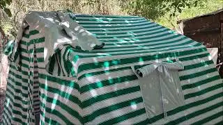 Pamuk Çadır (iki odalı çadır) kurulumu