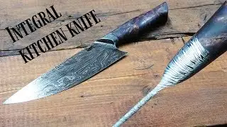 knife making - Integral Damascus chef's knife