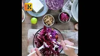 Салата с радичио и червено зеле