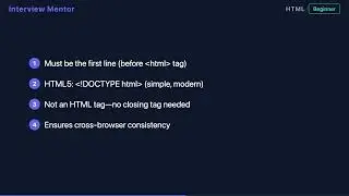 What is the DOCTYPE Declaration? HTML Fundamentals Explained
