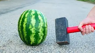 Experiment: Hammer vs Watermelon