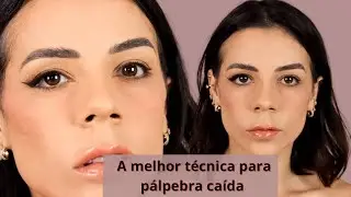 como fazer delineado em olho com pálpebra caída * delineado fácil em pálpebra caída/ gordinha