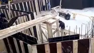 Монтаж опалубки из фанеры