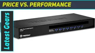 TRENDnet 8-Port USB/PS2 Rack Mount KVM Switch: Control up to 8 Computers with Ease!