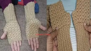 Crochet kids hand gloves || Satabdi Crochet || With English subtitles Available 